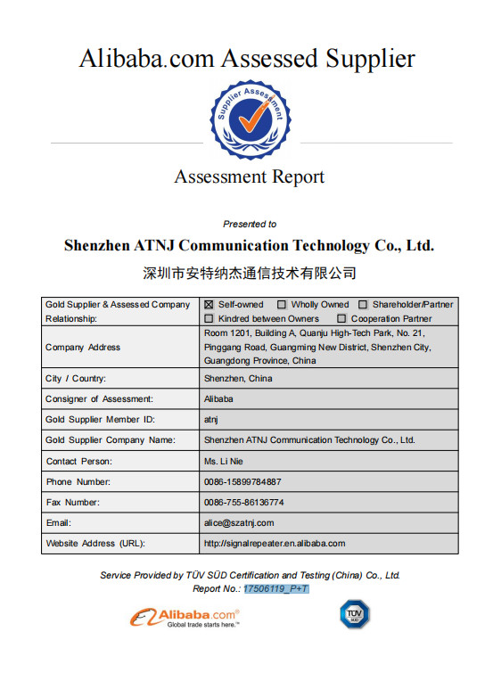 Shenzhen Atnj Communication Technology Co., Ltd. Сертификации