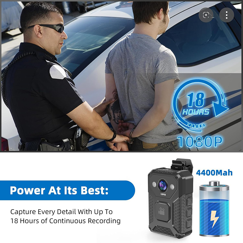 4G WiFi Security Guard Body Worn Camera Rtsp Rtpm Onvif