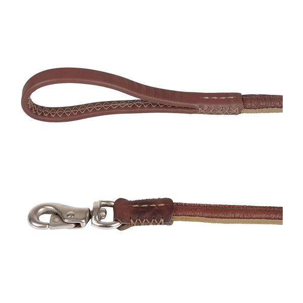 Поводки кожи собаки полного зерна Хандмаде, 4фт проложили кожу воротника любимца