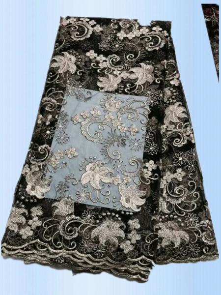 African Lace Fabric 2017 High Quality Lace  Tulle Styles Embroidery  Laces for Wholesale with different color