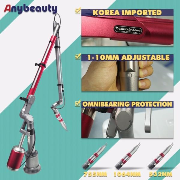 Electro Optically Q-Switch Laser Picosecond Tattoo Removal Machine Energy Saving