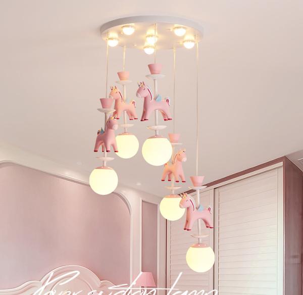 Children bedroom chandeliers modern ins merry-go-round boy girl room chandelier(WH-MA-136)