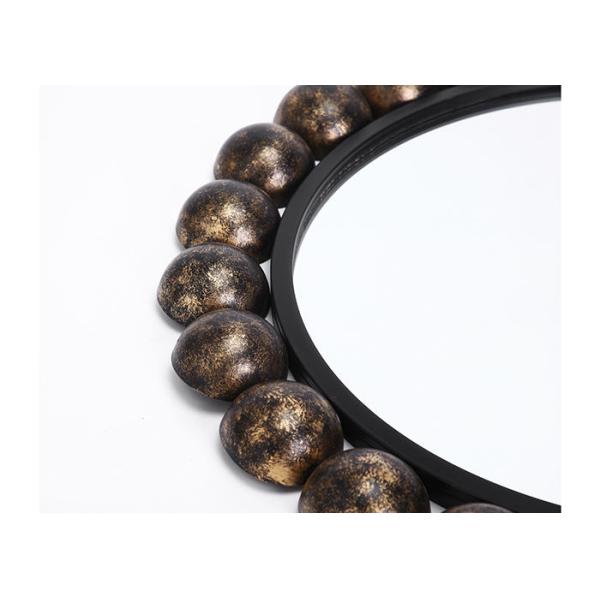 Round Bronze Sunflower Mirrored Metal Wall Art For Outdoor Indoor