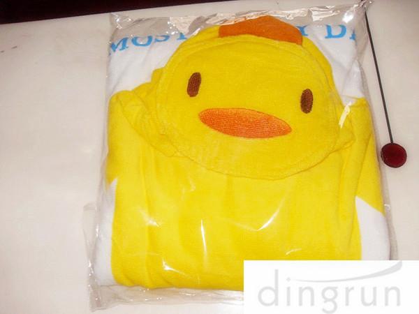 Premium Pure Cotton Hooded Poncho Beach Towel For Home / Sports AZO Free