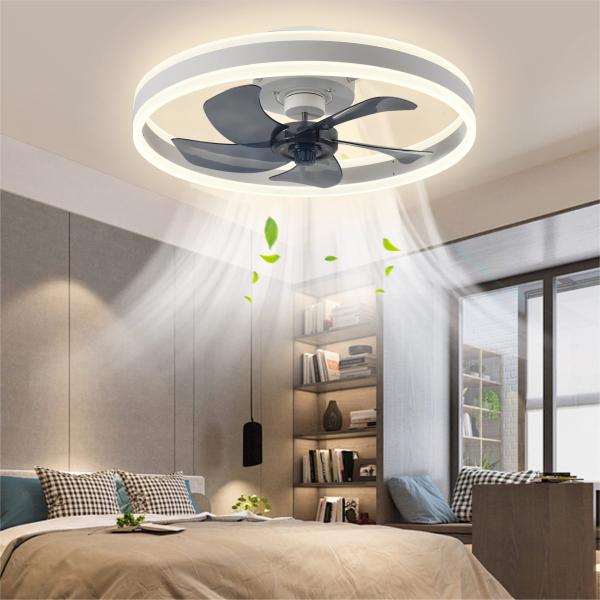 Lumière de ventilateur simple moderne pour chambre à coucher