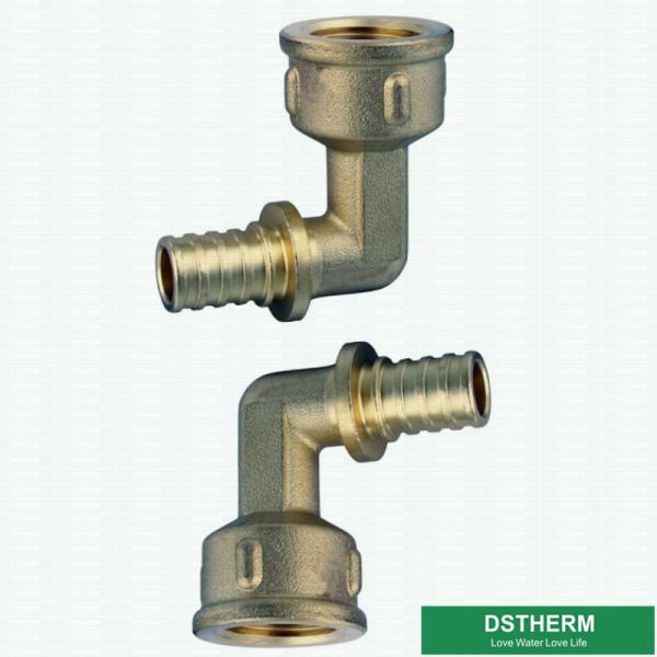 PN20 женская продетая нитку латунная арматура ISO9001 15mm локтя PEX