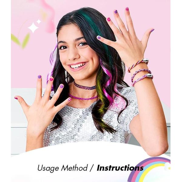 Safe Kids Temporary Hair Chalk Pens With Glitter Nontoxic Simply Use