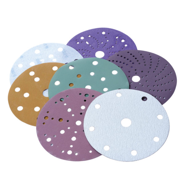 Perforated Ceramic Abrasive Paper - Film-Backed Sanding Disc | POLISHER
