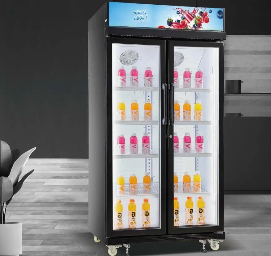 Widely Used Upright Freezer Single Door Freezer Showcase Open Door Display Cooler 560L Sc-560