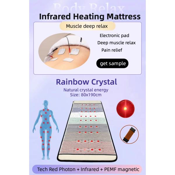 Нугар Лучшая кровать N4 Электрическая Корея Япония Таиланд Дешевая цена Современная полная спина Целое тело Термальный нефритовый ролик Массажный стол