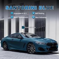 Santorini Blue High Quality Color Paint Protection Film Self Healing Air Release Technology 8mil TPU PPF for Anti Stain