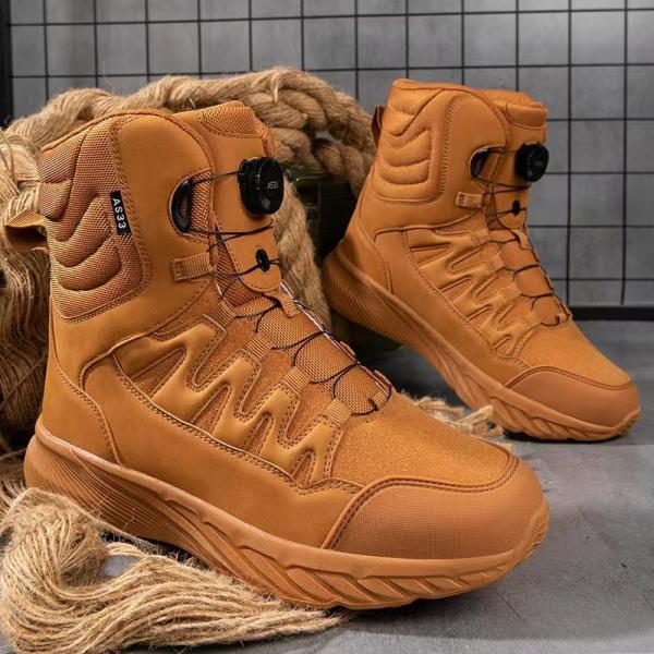 Steel Toe Tactical Military Boots Unisex Waterproof Desert Boots For Hiking Outdoor Exploration