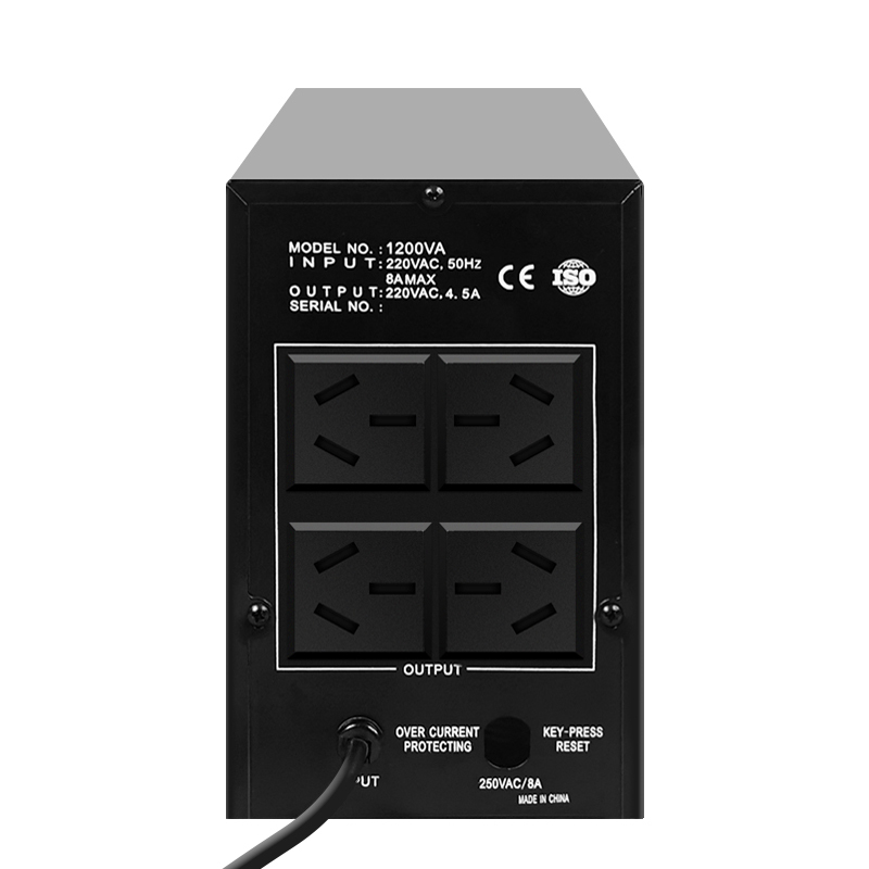 1kVA Offline UPS Battery Backup for Home Office Desktop PC – Quiet Standby UPS with AVR, Surge Protection, Multiple Outlets & USB Ports for Router, Monitor & Peripherals