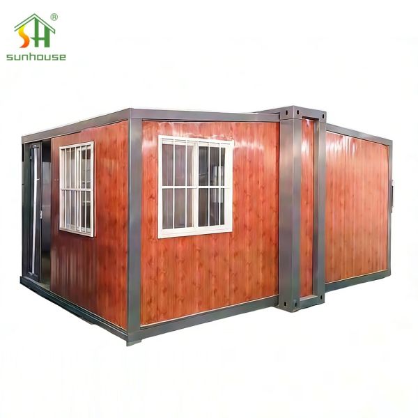 Flat Top Tiny Expandable House Double Wing Custom Container Houses 20FT