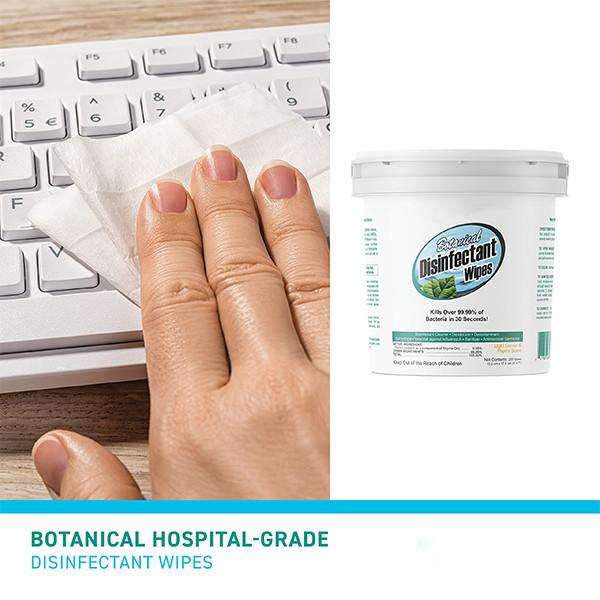 15.2x17.8cm Biodegradable Disinfectant Wet Wipes Hospital Cleaning Wipes Customized