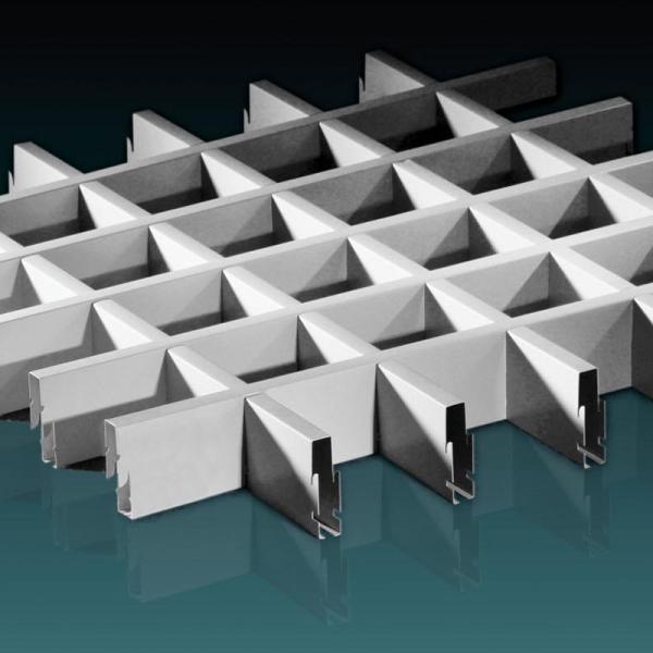fireproof Aluminum U Baffle Ceiling 300*15*3000mm For Shopping Mall