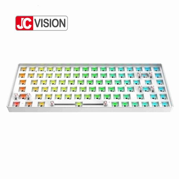 Металлическая пластина случая 84 наборов клавиатуры RGB ключей ABS рамки горячих Swappable механических алюминиевая