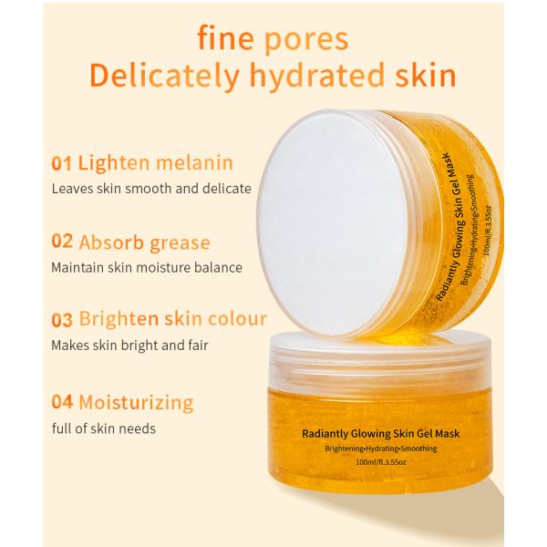 излучающе маска геля кожи турмерина 100ml накаляя с Tranexamic кисловочным глутатионом