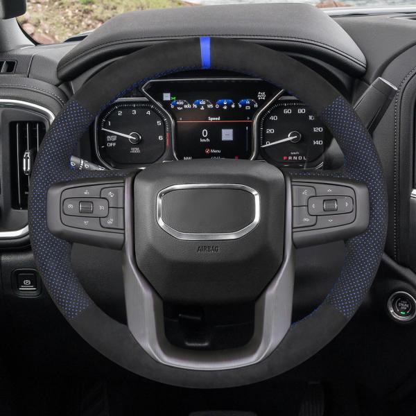 Customized High-quality Car Steering Wheel Cover  for GMC sierra sierra 1500 limited 2500 3500 Yukon 2019-2024