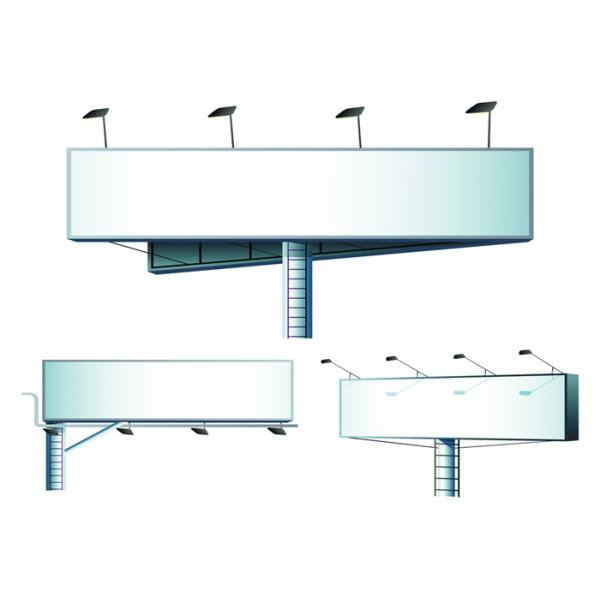 Single Sided Outdoor Steel LED Advertising Board Display 12M-30M Height