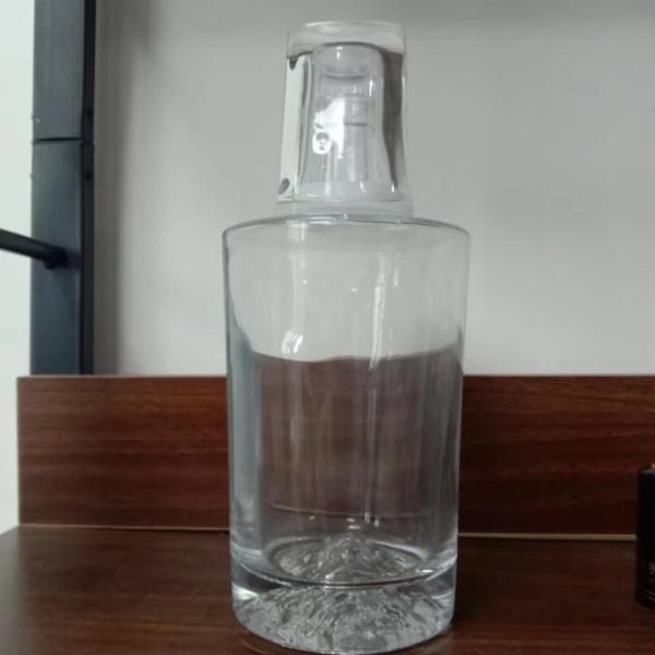 500 мл прозрачная стеклянная бутылка с толстым дном для вина