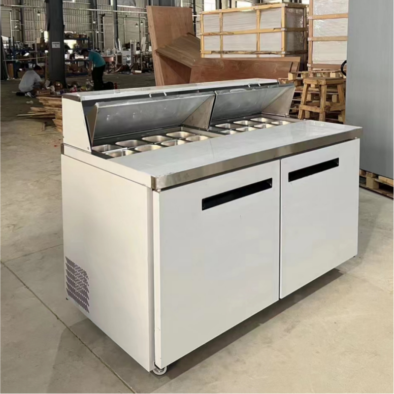 Commercial Sandwich Preparation Table With Fridge Air Cooling
