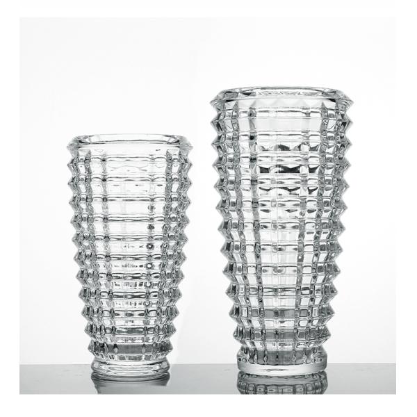 High Quality Window Collection Transparent Clear Engraved Exquisite Glass Vase