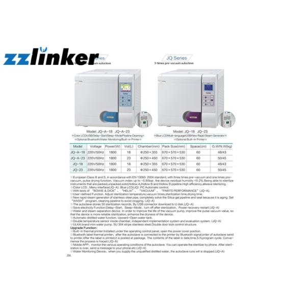 Электрический зубоврачебный стерилизатор автоклава, экран ЛКД стерилизатора лаборатории портативный зубоврачебный