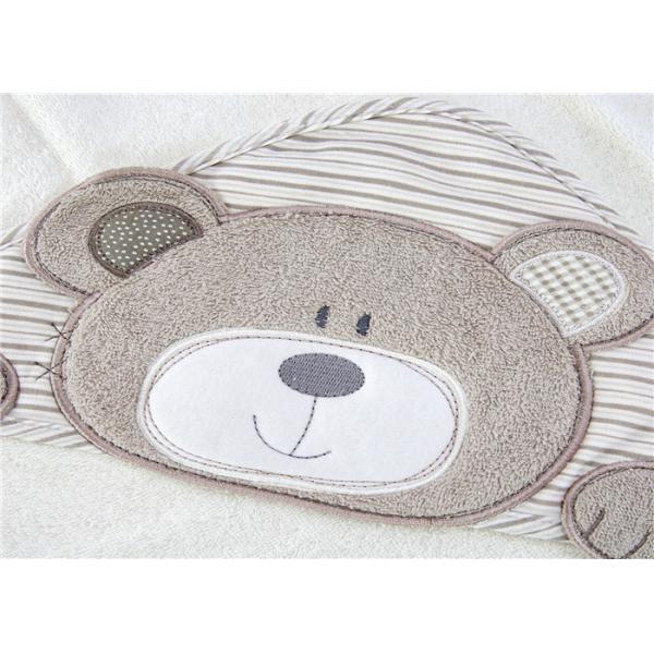 Pure Cotton Baby Wrap Blanket Solid Woven Baby Hooded Towel 30X30
