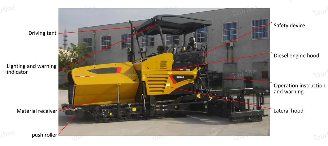 XCMG RP603 Asphalt Concrete Paver for Highway and Municipal Road Projects