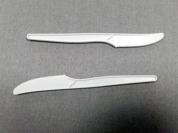 6.3 Inch Compostable Bio-Plastic Knife Disposable Biodegradable Utensils Eco-Friendly Durable Cornstarch Flatware