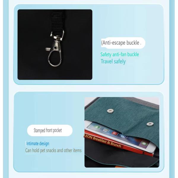 Oxford Pet Carrier Bag Semi Circle Dog Carrier Backpacks Breathable