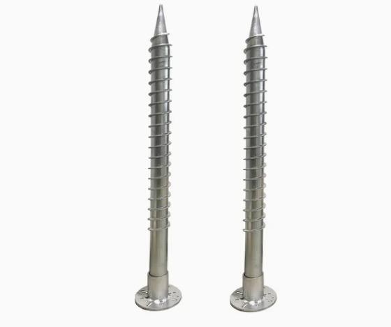 HDG Galvanized Steel Foundation Earth Helical Screw Anchor Spiral Pile 