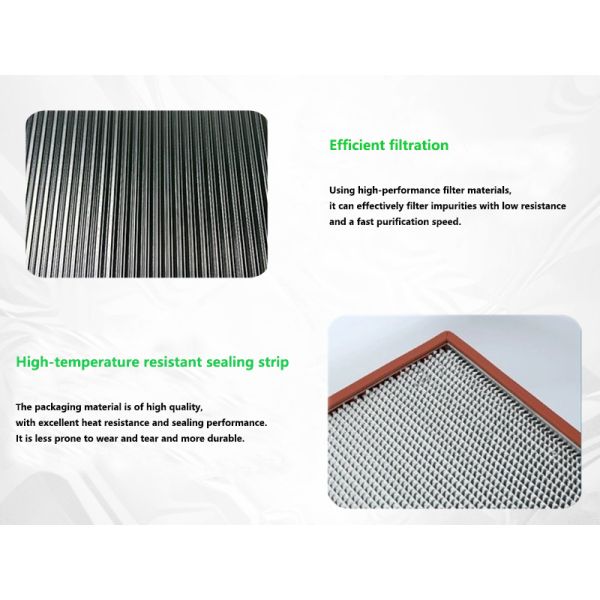 Pleated High Temperature Air Filter SS Wire Mesh Ac Filters