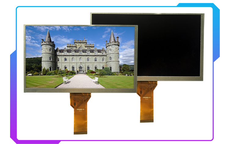 9 Inch backlight TFT LCD Color Display 800x480 WVGA Panel With 50 Pin 24 BIT RGB Interface