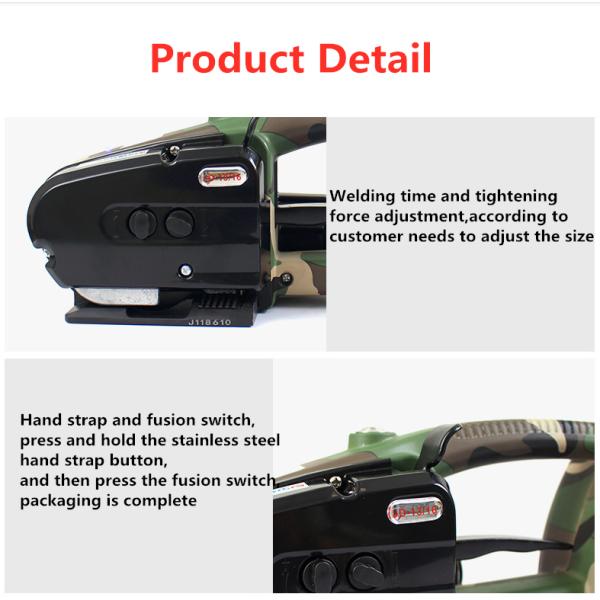 Design Automatic Battery Powered Pallet Strapping Machine with Tensive Force of 60-2800N