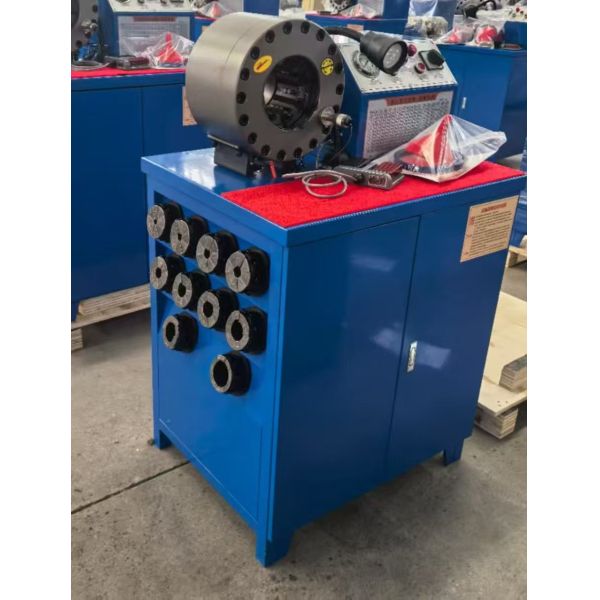 2 Inch 600T Rubber Hose Crimping Machine Higher Model Green Color 220v/240v/380v/415v Voltage With 6-51mm Crimping Range And 10 Interchangeable Dies