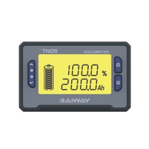 TN05 Smart Shunt Battery Monitor Segment Code Screen 8-80V 0-75A High Integratio