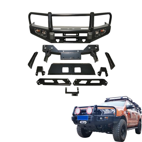 Ford Ranger 4x4 Rear Bars and Front Bull Bars Bumper with Car Front Nudge Guard Bull
