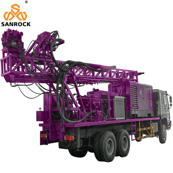 Perfuração profunda montada caminhão Rig Machine do poço de água do furo 400m de Rig Bore da perfuração do poço de água