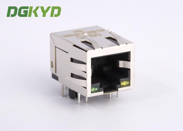 Jaque modular portuário RJ45 do conector 8P8C da rede Rj45 da montagem do PWB de KRJ-5921S11GYZENL único sem transformador