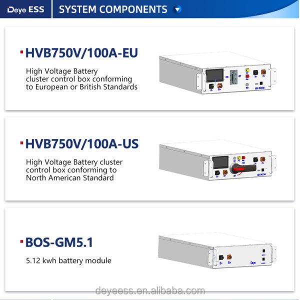 Deye BOS-G Pro 100Ah 51.2V Direct Sale Home Energy Storage Lithium Battery for Solar Lifepo4