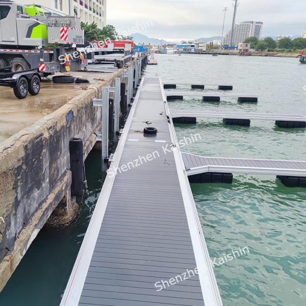 Muelle flotante de aluminio de aleación marina para yates, pontón, muelle