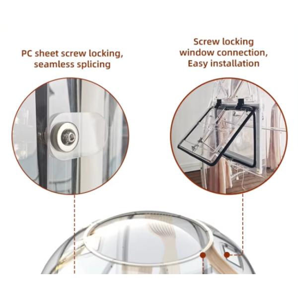 Fashion Design Star Glass Dome House Event Party Tent Dome Hotel Dome Tent