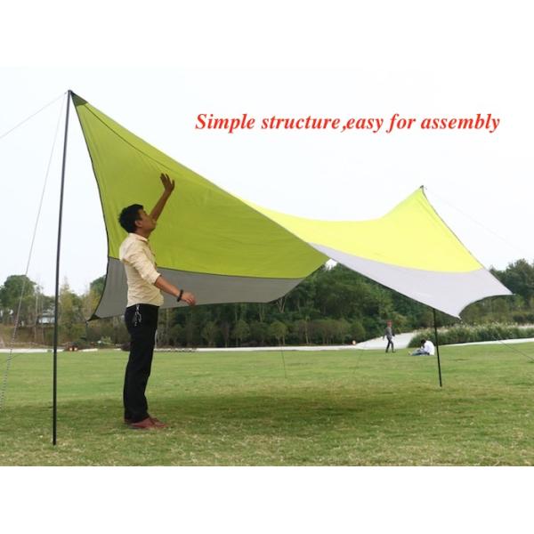 полиэстер располагаясь лагерем шатров PU3000mm 190T большого 5 8 человека 5X5 на открытом воздухе