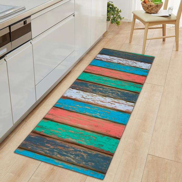 Tapetes absorventes do assoalho do quarto da esteira de porta 40*120cm da grão de madeira 60*180cm