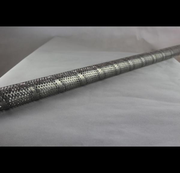 Stainless Steel Perforated Round Tubing Welded Seamless Optional 304 316 Alloy