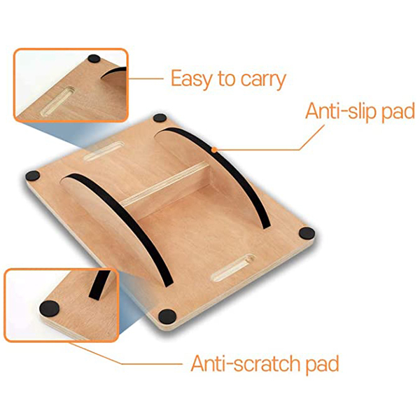 Anti Scratch Wooden Fitness Equipment Office Standing Desk Balance