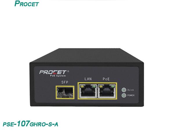 55 Volt 1360mA 75 Watt RJ45 SFP PoE Injector For Hikvision Ip Camera