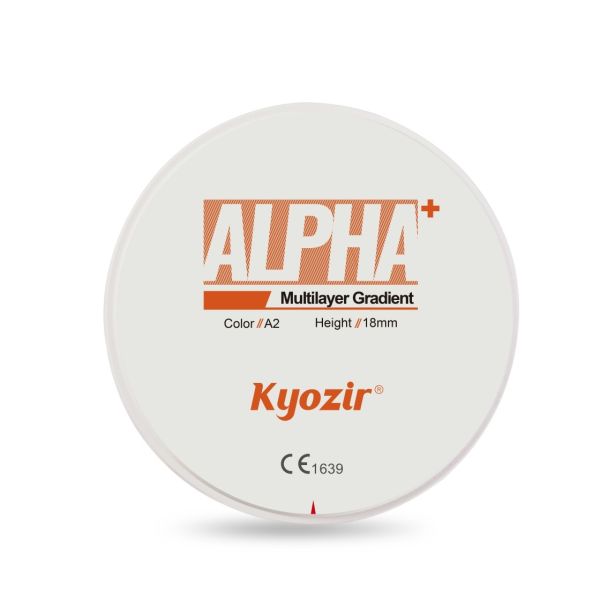 Alpha+ Multilayer Dental Zirconia Block 10-25mm For Dental Cad Cam